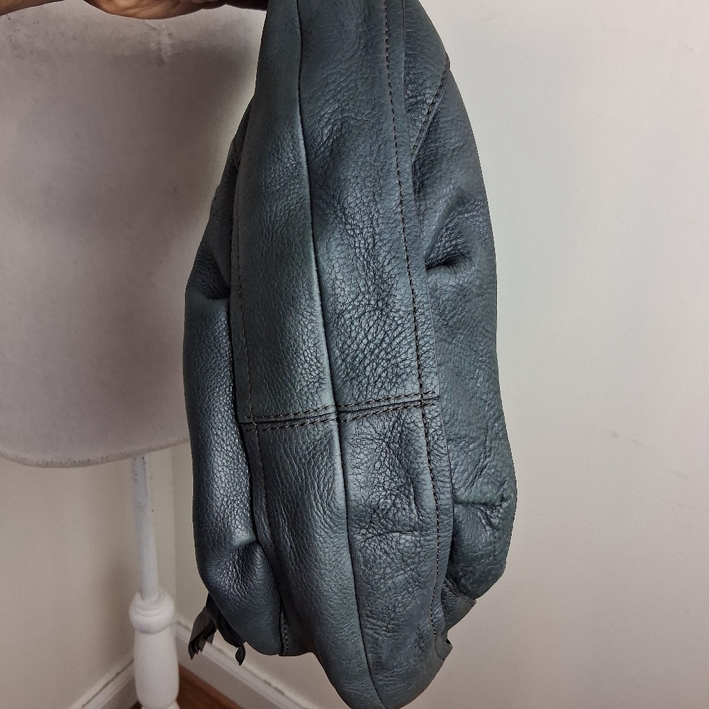 orYANY Cassie Olive Green Leather Hobo Bag - Picture 6 of 13